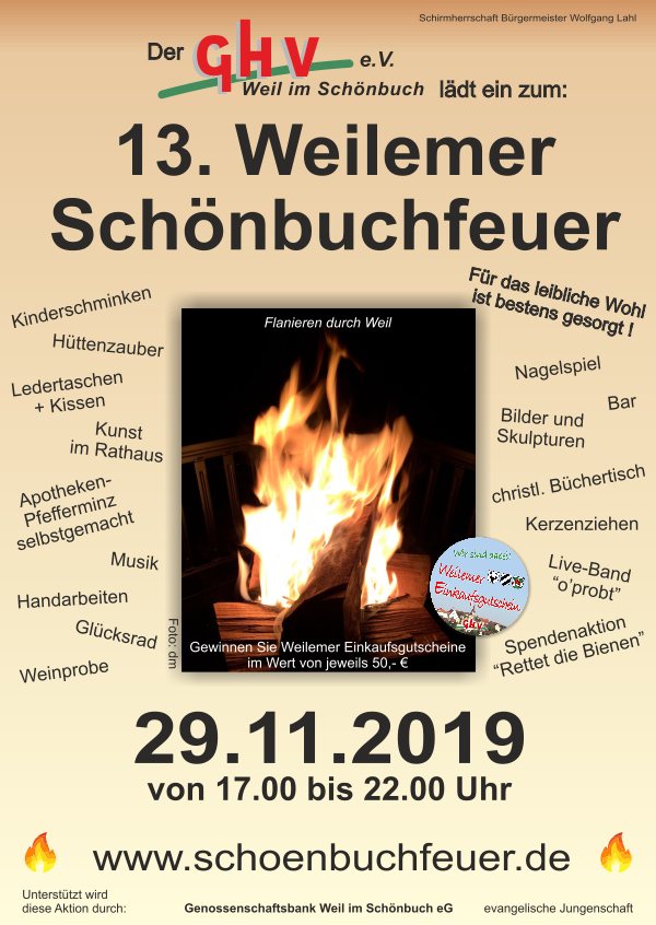 Plakat Schönbuchfeuer